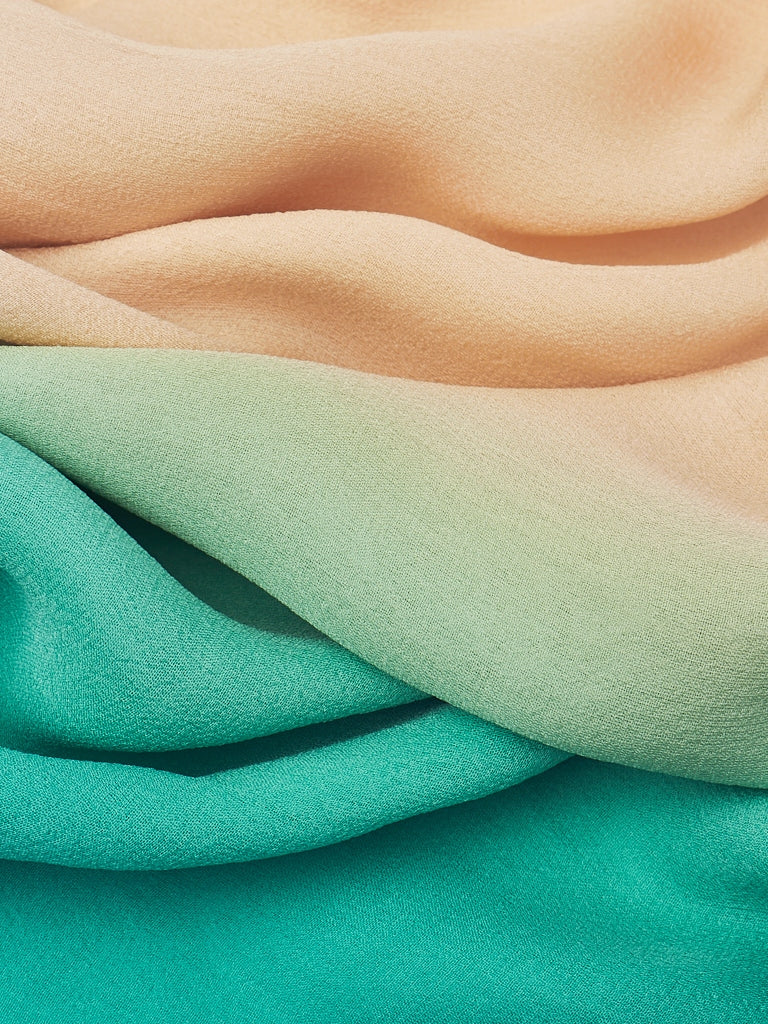 Ombre Silk Chiffon ScarvesKashkha