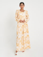 Rayon Dobby dress with Ruffles at YokeKashkha