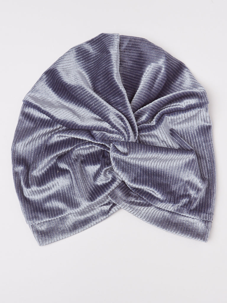 Soft Cotrise Velvet Turban’á With Twist Look In FrontKashkha